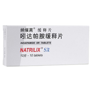 吲达帕胺缓释片(纳催离)