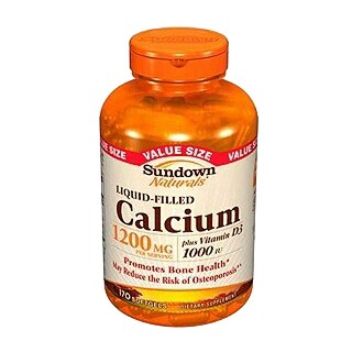 sundown naturals 液体钙软胶囊(rexall)