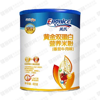 英氏黄金双蛋白米粉3段(番茄牛肉)