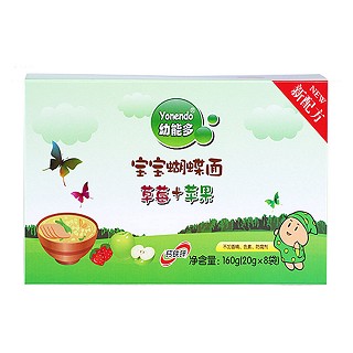 幼能多宝宝营养面草莓苹果蝴蝶面(金物源)