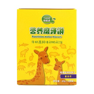 幼能多营养磨牙饼 营养高钙动物形饼(金物源)