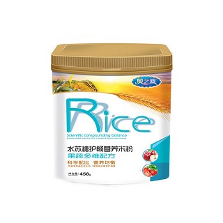 贝之篮果蔬多维配方-水苏糖护畅营养米粉(海蓝蓝)