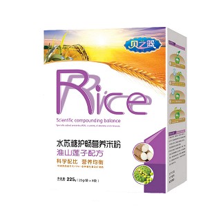 贝之篮淮山莲子配方-水苏糖护畅营养米粉(海蓝蓝)