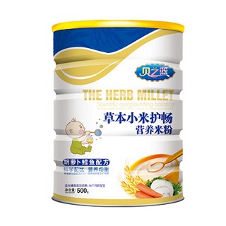 贝之篮胡萝卜鳕鱼配方-小米米粉(海蓝蓝)