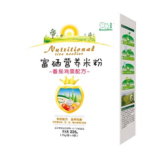 宝佳堡番茄鸡蛋配方营养米粉(盒装)
