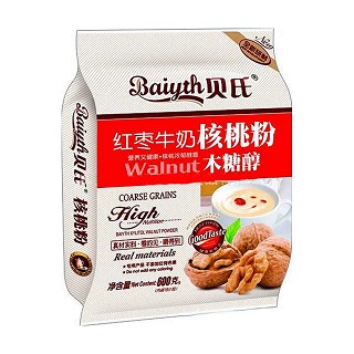 贝氏红枣牛奶木糖醇核桃粉(袋装)