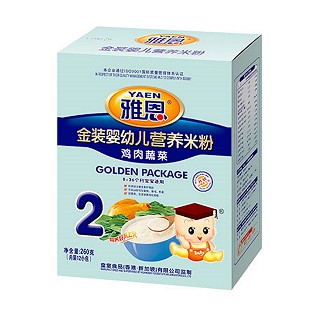 雅恩金装婴幼儿营养米粉鸡肉蔬菜(天地和)
