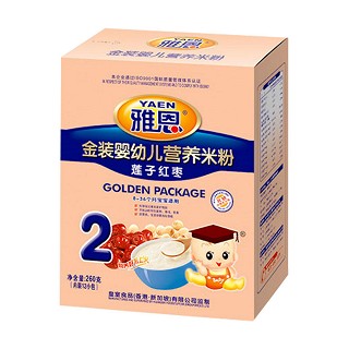 雅恩金装婴幼儿营养米粉莲子红枣(天地和)
