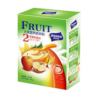 跳跳兔水果营养奶米粉(苹果淮山)