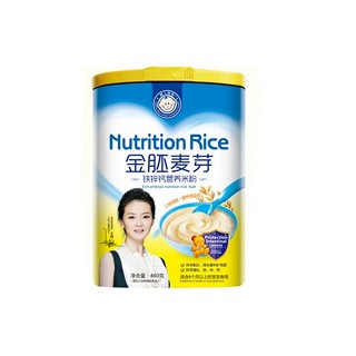 小豆丁金胚麦芽铁锌钙营养米粉(罐装)