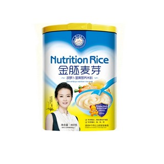 小豆丁金胚麦芽胡萝卜蛋黄营养米粉(罐装)