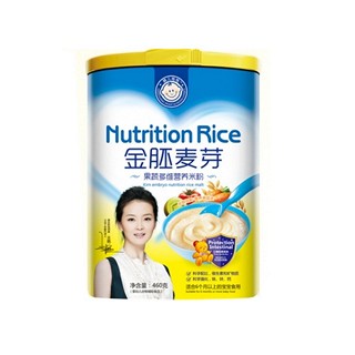 小豆丁金胚麦芽果蔬多维营养米粉(罐装)