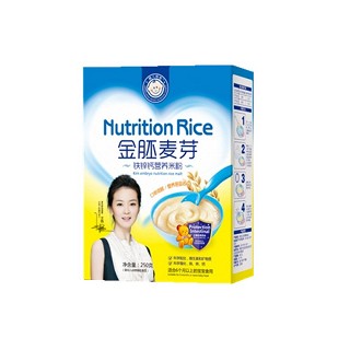 小豆丁金胚麦芽铁锌钙营养米粉(盒装)