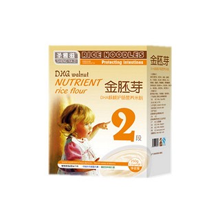 圣雅滋金胚芽dha核桃护肠营养米粉2段(吴城)