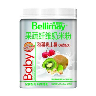 贝丽美猕猴桃山楂果蔬纤维米粉(塑罐)