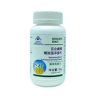 柏维力百合康螺旋藻洋参片(柏维力)