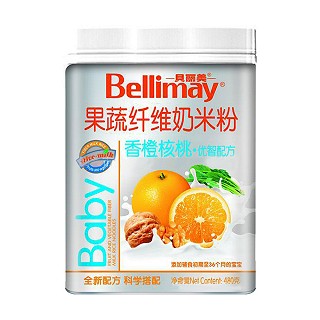 贝丽美香橙核桃果蔬纤维米粉(塑罐)
