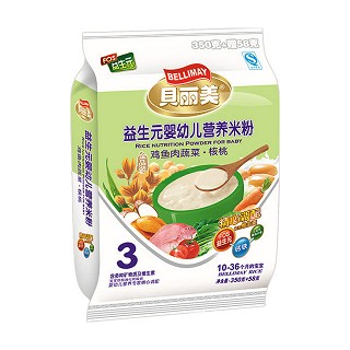 贝丽美3段益生元婴幼儿营养米粉(袋装)