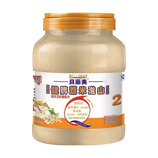 贝丽美2段健脾薏米淮山米粉(大塑罐)