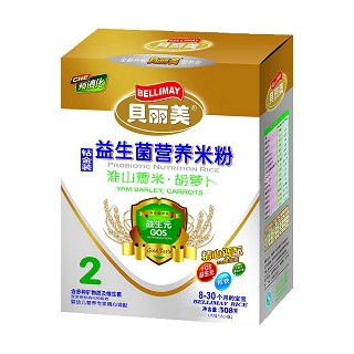 贝丽美2段淮山薏米胡萝卜营养米粉(盒装)