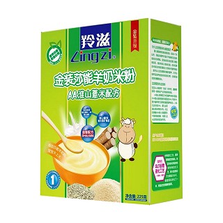 羚滋 金装莎能羊奶米粉aa淮山薏米配方1段(关山)