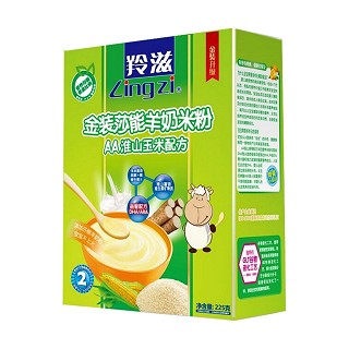羚滋 金装莎能羊奶米粉aa淮山玉米配方2段(关山)