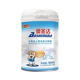 澳圣达金装较大婴儿配方奶粉2段(多能多)