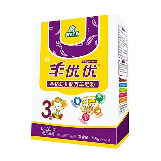 羊优优 金钻幼儿配方羊奶粉3段(百跃)