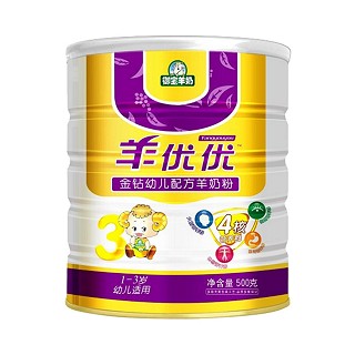 羊优优 金钻幼儿配方羊奶粉3段(百跃)