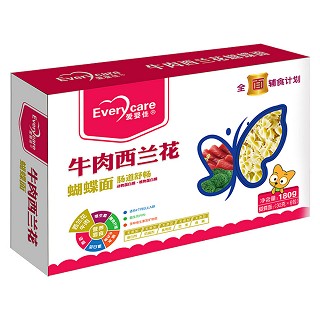 爱婴佳 牛肉西兰花蝴蝶面(爱佳)