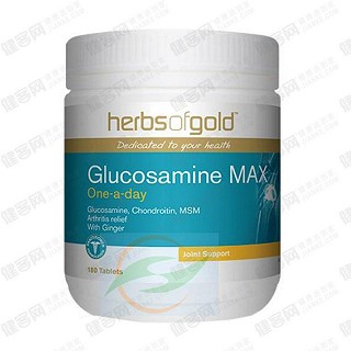 和丽康herbs of gold葡萄胺加软骨素+msm180(澳洲gold)