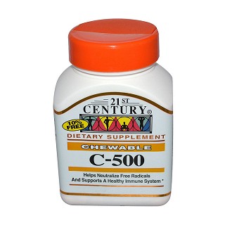 21st century health care 维生素c-500咀嚼片(180片)