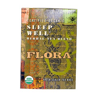 flora sleep well herbal tea blend