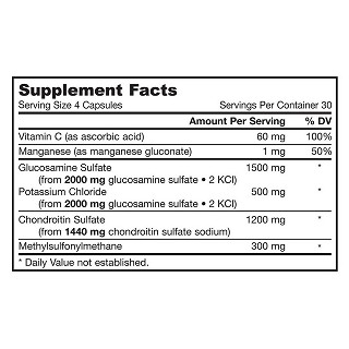 jarrow formulas 葡萄糖胺+软骨素(jarrow)