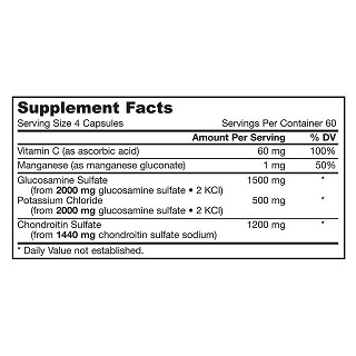 jarrow formulas glucosamine+chondroitin(240粒)