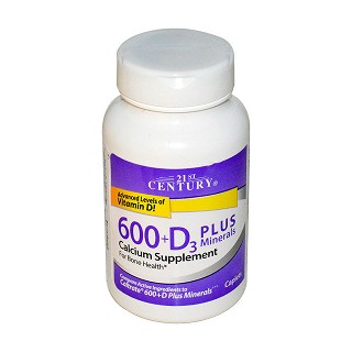 21st century health care 钙600+d3加矿物质片(180片)