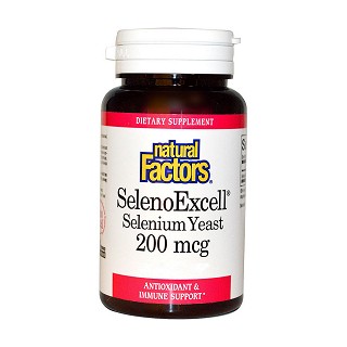 natural factors selenoexcell selenium yeast(natural)