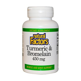 natural factors 姜黄和菠萝蛋白酶胶囊(natural)