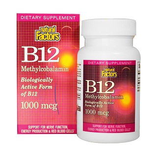 natural factors 维生素b12甲钴胺片(natural)