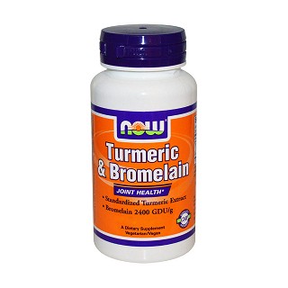 now foods 姜黄和菠萝蛋白酶胶囊 150粒(fooods)