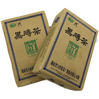 梅山崖 安化黑茶 白沙溪黑砖 400克装(白沙溪茶厂)
