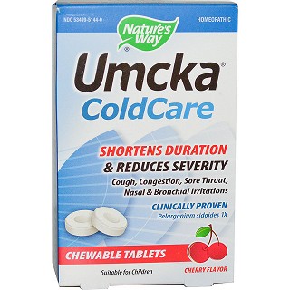 natures way umcka感冒咀嚼片 樱桃味(natures)