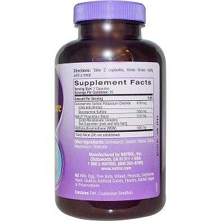 natrol glucosamine msm & cetylpure 120粒(natrol)