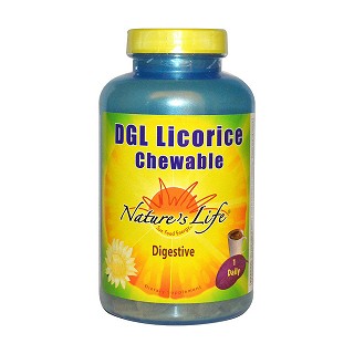 nature's life dgl licorice chewable(life)