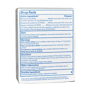 boiron 鼻窦舒缓片(boiron)