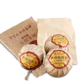 隔里邻舍 陈皮普洱茶熟茶(新会广云双宝陈皮)