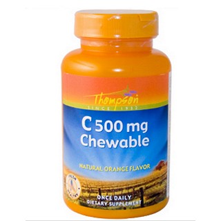 thompson 维生素c咀嚼片 天然橙子口味(thompsons)