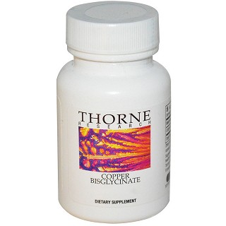 thorne research 甘氨酸铜素食胶囊(thorne)