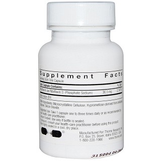 thorne research 核黄素5磷酸素食胶囊(thorne)