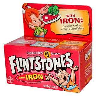 flintstones 儿童多种维生素咀嚼软糖 水果口味(30粒)
